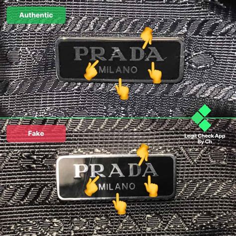 fake prada badge|prada label.